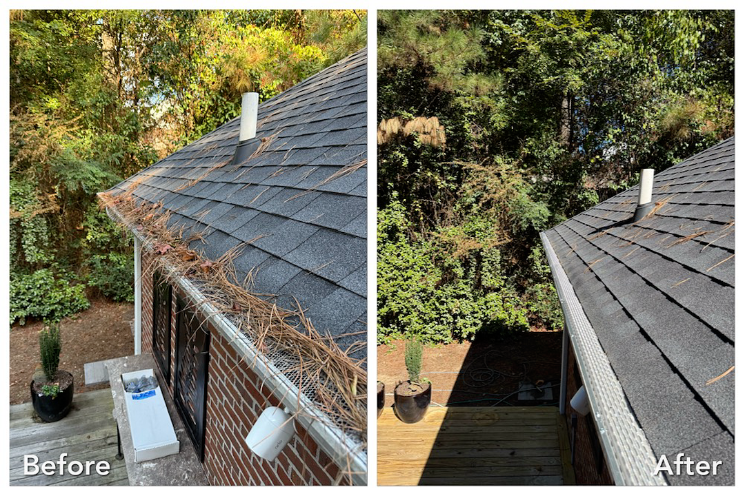 Thorough Gutter Debris Cleanout in Oxford MS- Goose Creek Estates